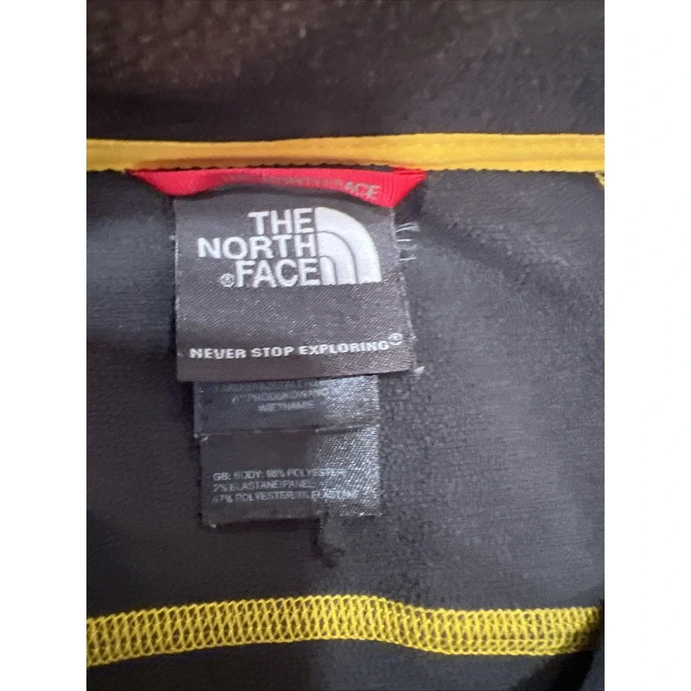 The North Face Men's Pull-Over Jacket -‎ Vintage Yellow & Gray -large 474